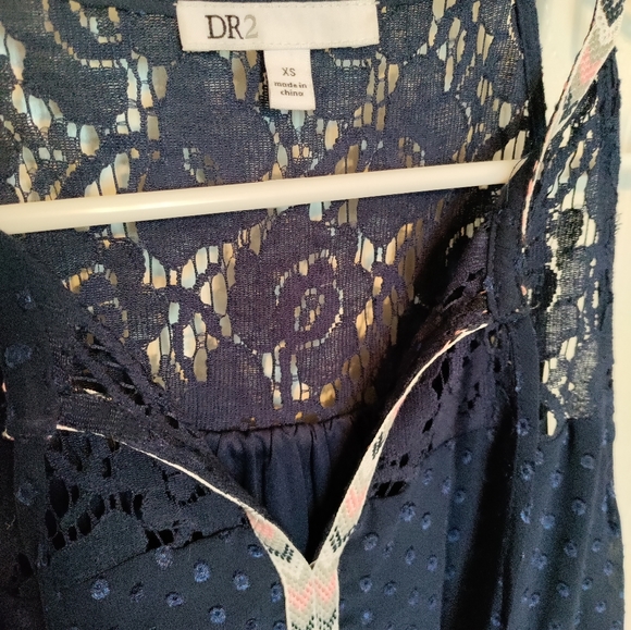 DR2 navy clip dot maxi dress - Picture 8 of 12